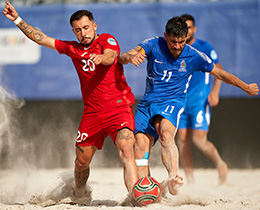 Plaj Futbolu Milli Takmmz, Azerbaycana Penaltlarla Yenildi