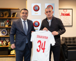 Serkan Bayramdan TFF Bakan Hacosmanoluna Ziyaret