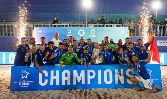 Avrupa Plaj Futbolu A Ligi'nde spanya'y Yenen talya ampiyon