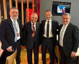 Minister Bak and President Bykeki Met with UEFA President Čeferin