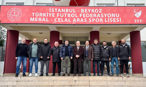 Emrah Bayraktar, TFF Meral-Celal Aras Spor Lisesi'nde ncelemelerde Bulundu