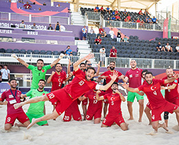 Plaj Futbolu Milli Takmmz, Son Avrupa ampiyonu svireyi 3-2 Yendi