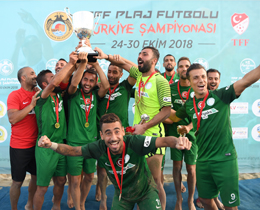 TFF Plaj Futbolu Liginde ampiyon Erci Belediyespor oldu