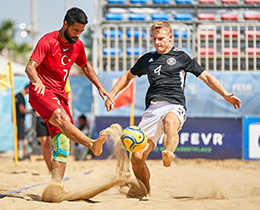 Plaj Futbolu Milli Takm, Almanyaya 2-1 yenildi