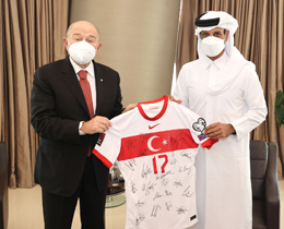 zdemirden Katar Futbol Federasyonu Bakan Al Thaniye ziyaret