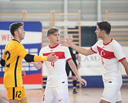 Futsal U19 Milli Takm, Slovenyaya 5-2 malup oldu