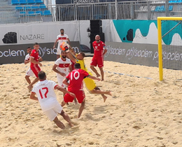 Plaj Futbolu Milli Takm, Belarusa 8-2 malup oldu