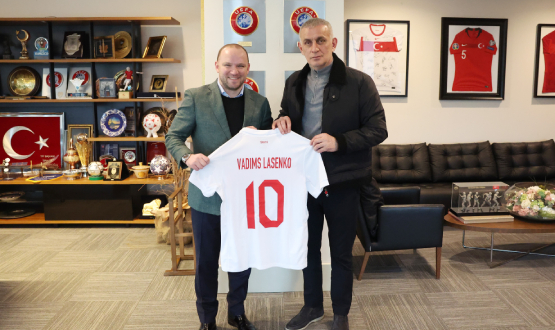 Vadims Ļaenko Visited TFF President Hacosmanolu