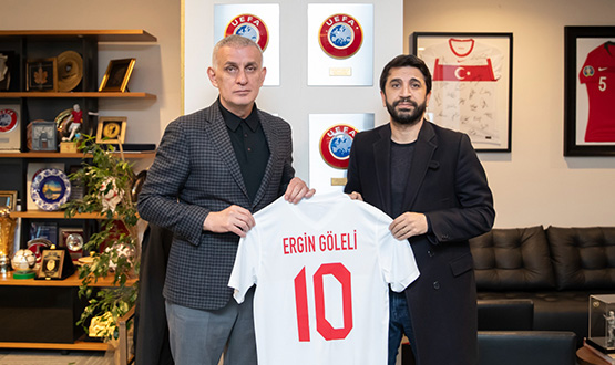 Ergin Gleli'den TFF Bakan Hacosmanolu'na Ziyaret