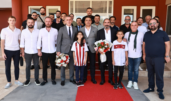 TFF Başkanı Hacıosmanoğlu'ndan Net Global Sivasspor'a Ziyaret