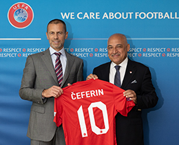 TFF President Mehmet Bykeki met Aleksander Ceferin