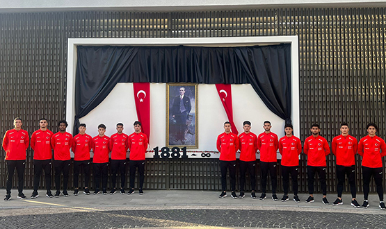 U19 Millî Takmmz, Atatürk'ü Anma Töreni Düzenledi