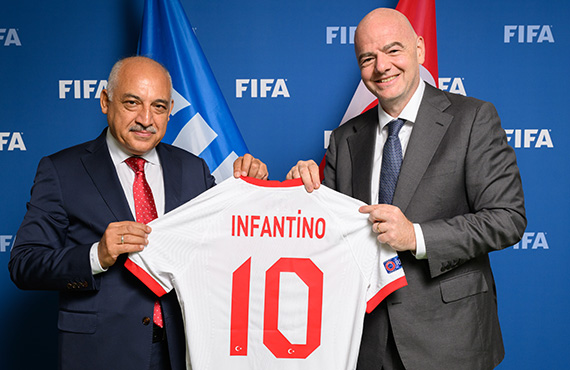 TFF President Mehmet Bykeki met FIFA President Infantino