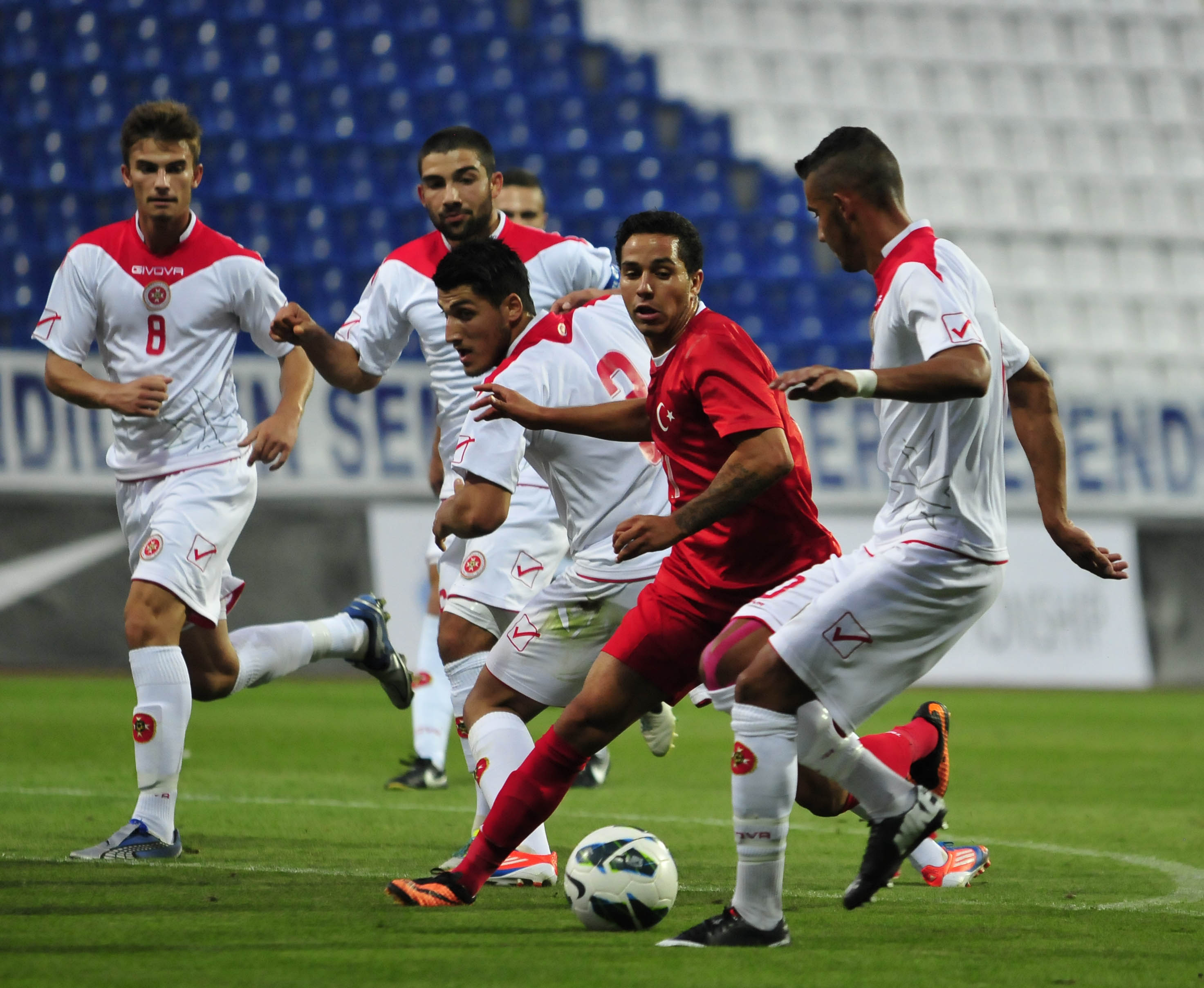 ISTANBUL - Emrah Bassan of Kayserispor during the Turkish Super Lig match  between Besiktas AS and Yukatel